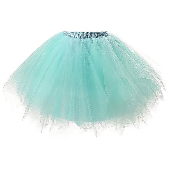 Women's Short Vintage Ballet Skirt Mint - Picture 2 of 2